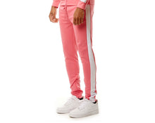 Load image into Gallery viewer, Track pants Pink/White REBEL MINDS