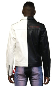 Flint Vintage Faux Leather Biker Jacket