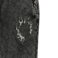 Heaven Can Wait Reaper Fleece Sweatpant With Engineered Screenprint
