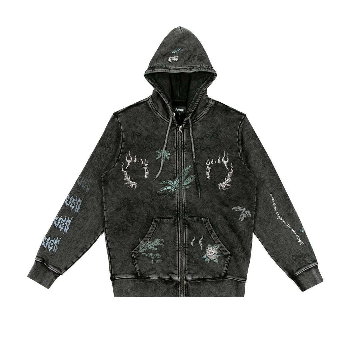 Heaven Can Wait Reaper Bones Full Zip Hoodie | upstairs