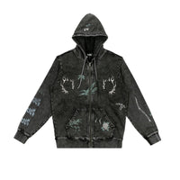 Heaven Can Wait Reaper Bones Full Zip Hoodie