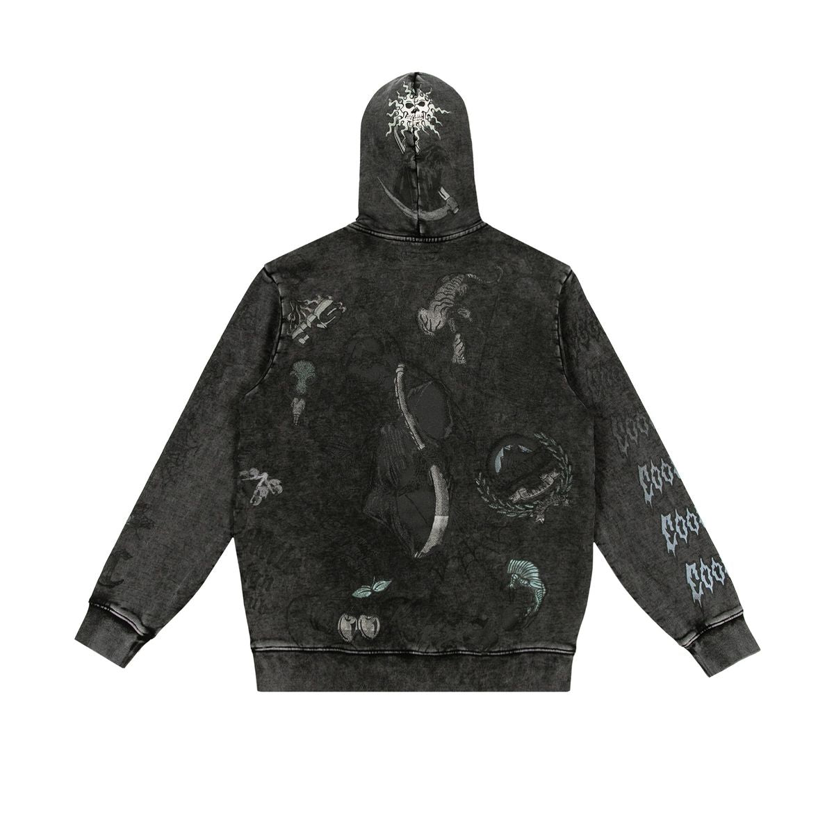Heaven Can Wait Reaper Bones Full Zip Hoodie