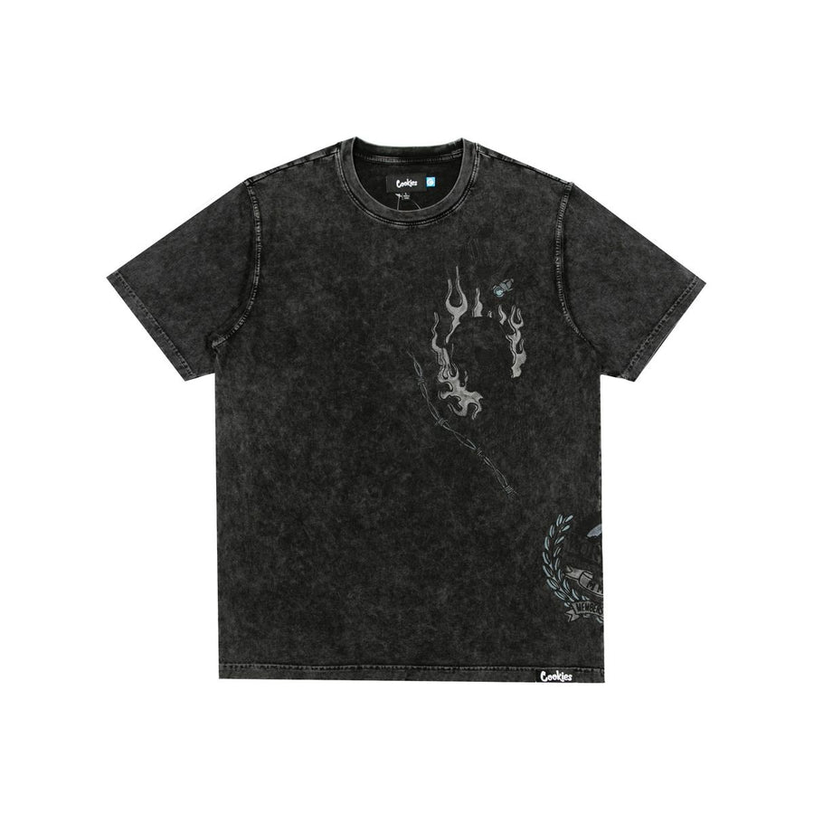 Heaven Can Wait Diss Placement SS Knit With Engineered Screenprint