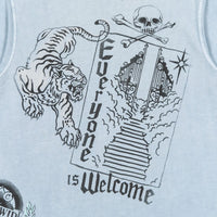 Heaven Can Wait Diss Placement SS Knit With Engineered Screenprint