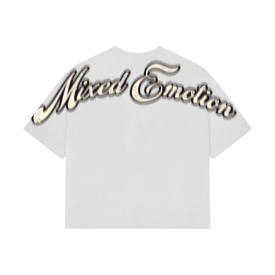 White “Pearl” Cropped Tee