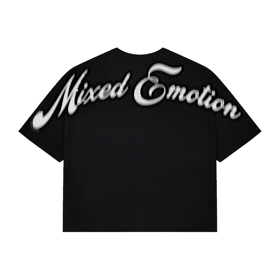 Black “Pearl” Cropped Tee