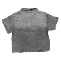 'Paisley' Denim Black Shirt