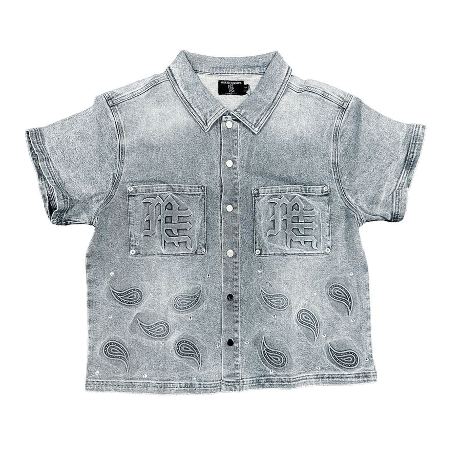 'Paisley' Denim Blue Shirt