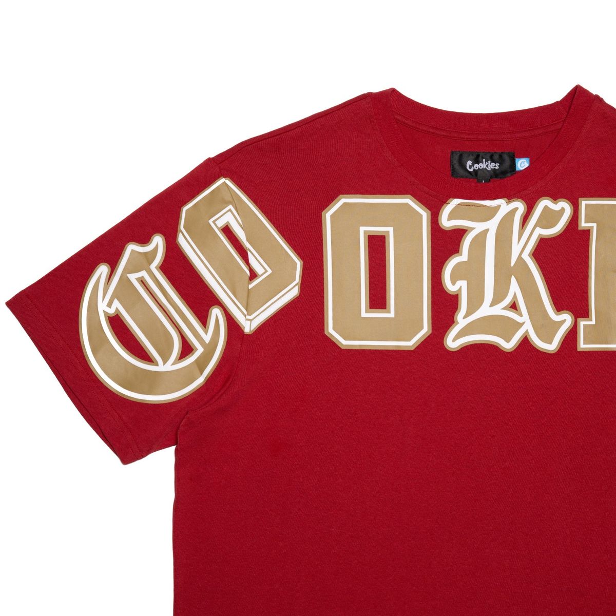 Cookies Athletics Red Mixed Knit T-Shirt CM261KST06 - 100% Cotton