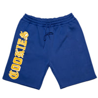 Cookies Athletics Blue Fleece Shorts - Comfortable Streetwear Sweat Shorts CM261BKS03