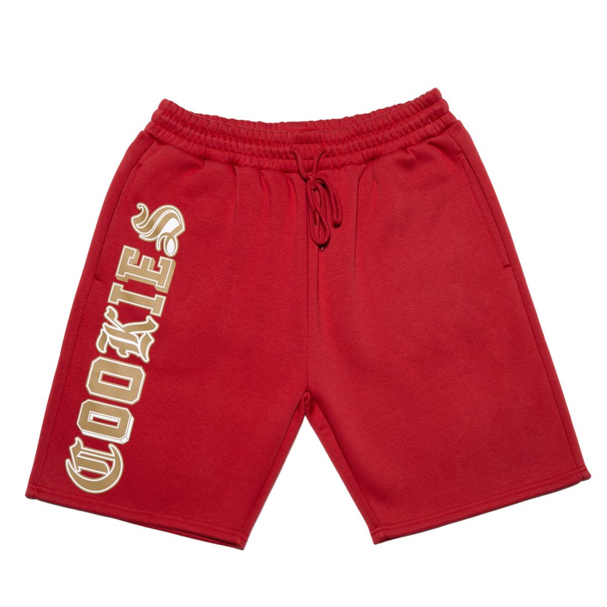 Cookies Athletics Red Fleece Shorts - Premium Streetwear Sweat Shorts CM261BKS03