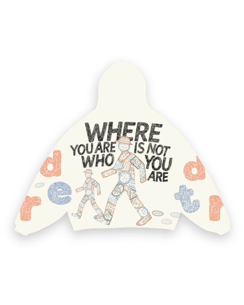 Where U Are Scattered Zip Up Cream