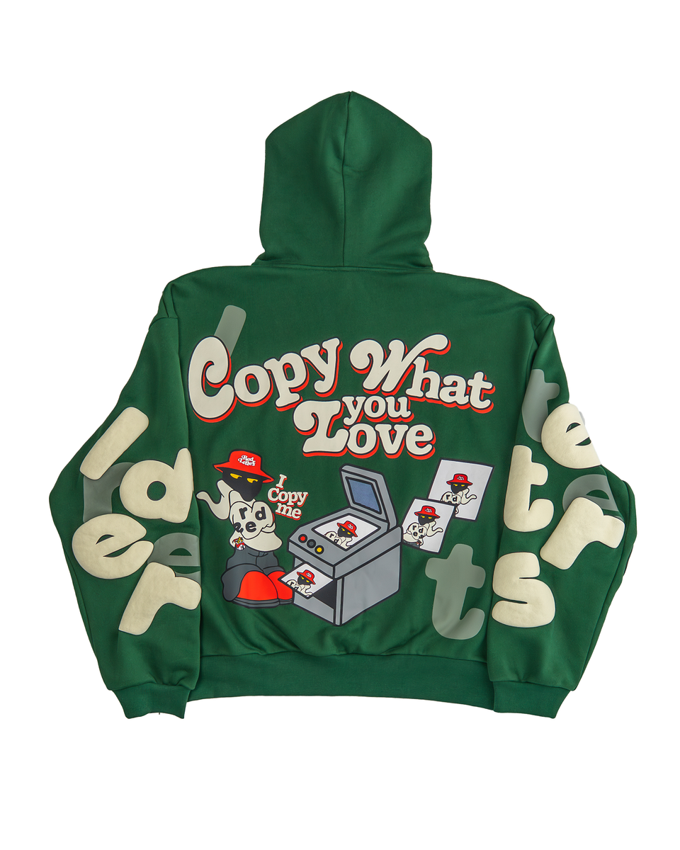Copy Me Scattered Hoodie Green