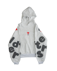 Therapy Scattered Hoodie Grey