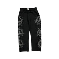 ‘Eclipse’ Black Rhinestone Sweats Pants