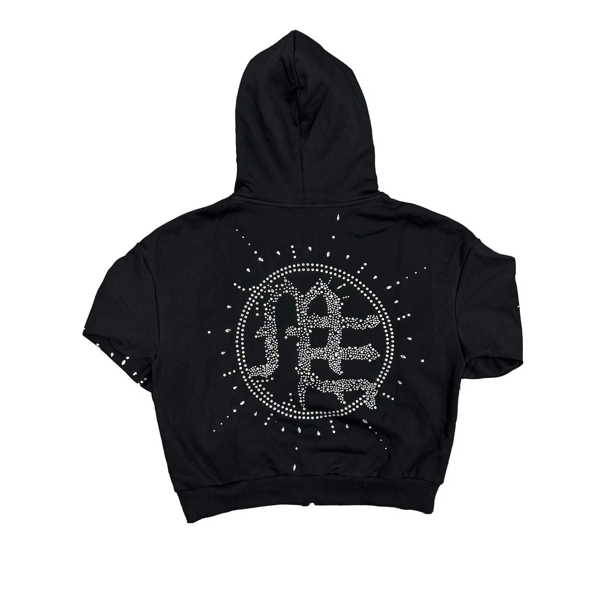 ‘Eclipse’ Black Rhinestone Hoodie
