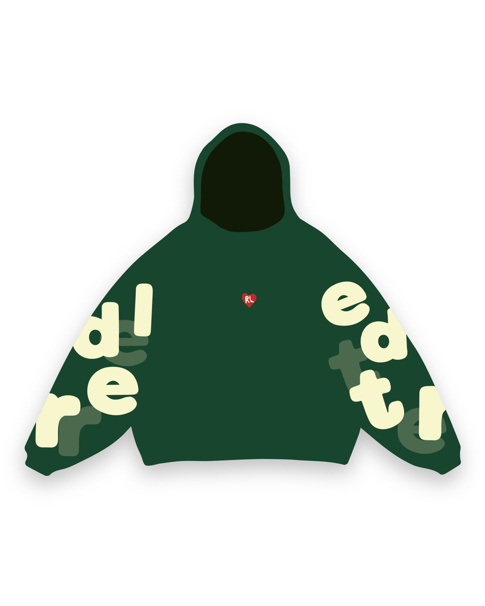 Copy Me Scattered Hoodie Green