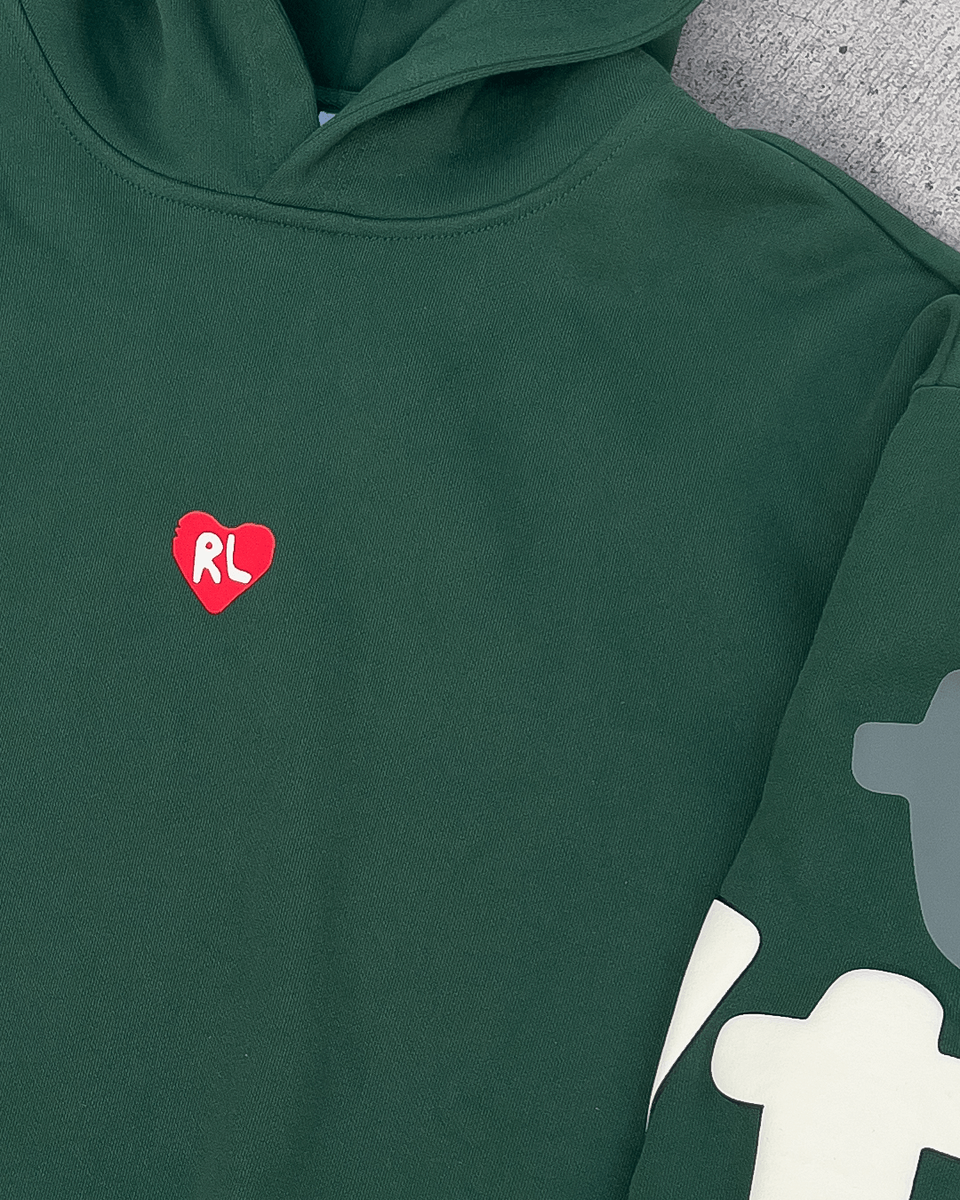 Copy Me Scattered Hoodie Green