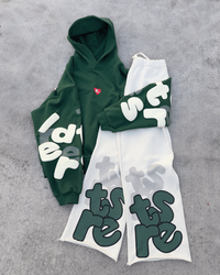 Copy Me Scattered Hoodie Green