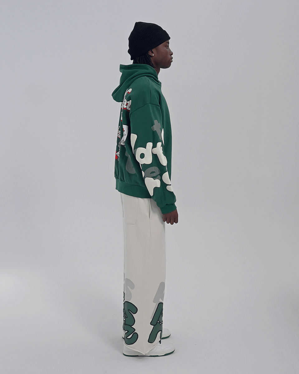 Copy Me Scattered Hoodie Green