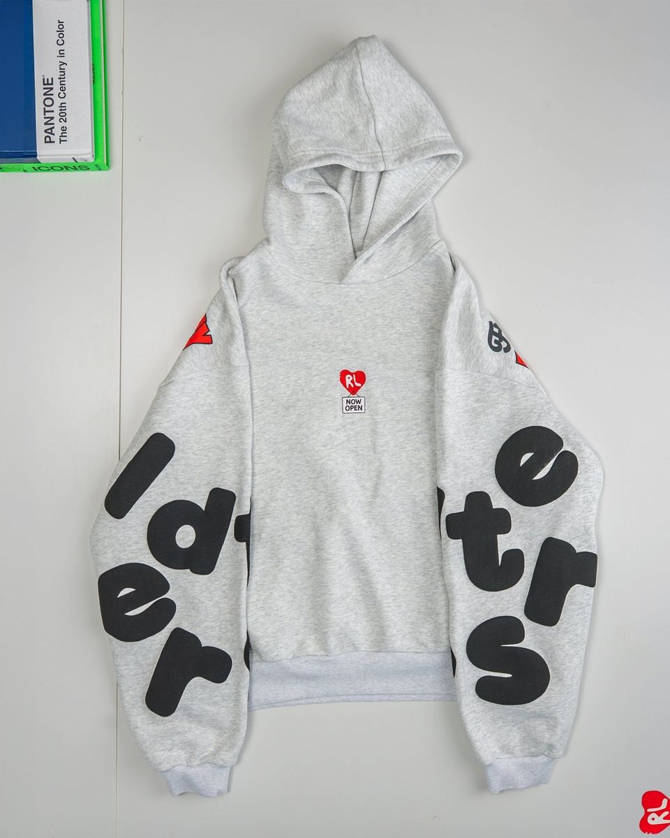 Therapy Scattered Hoodie Grey