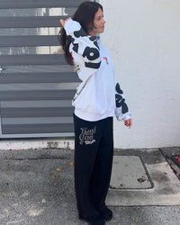 Therapy Scattered Hoodie Grey