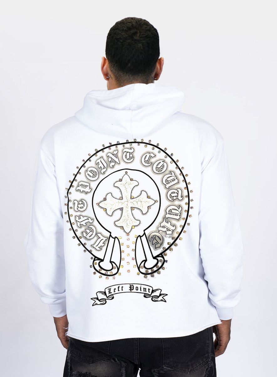 Left Point Hoodie White W25-1609