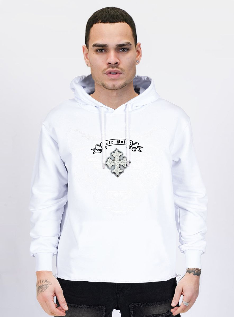 Left Point Hoodie White W25-1609