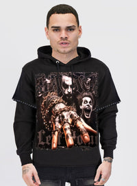 Left Point Hoodie Black W25-1121
