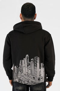 Left Point Hoodie Black W25-1102
