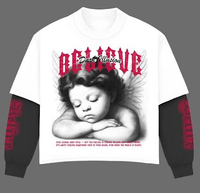 Believe Long-sleeve T-shirt White