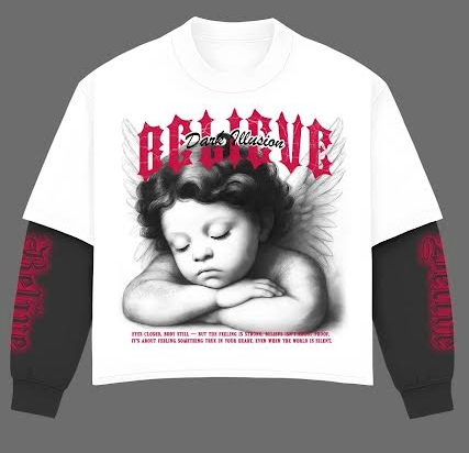 Believe Long-sleeve T-shirt White