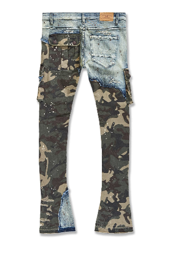 ROSS STACKED - PLATOON CARGO DENIM (WOODLAND) Jeans JRF1142C