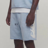French terry shorts light blue  511507