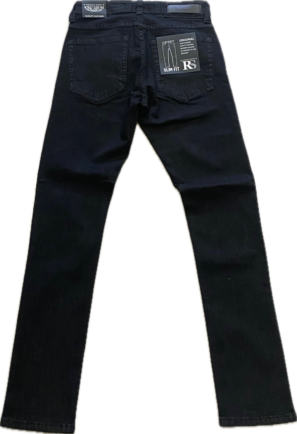 Ringspun Slim Fit Black Men’s Jeans