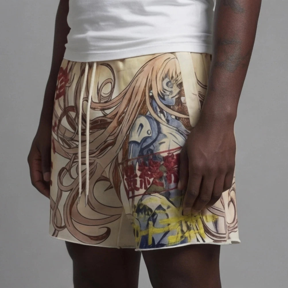 Rare peace shorts Ecru RS6001