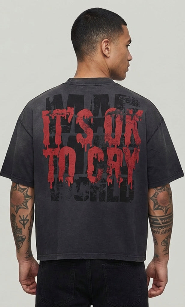 Rare peace its okay to cry Cropped Tee RT5031