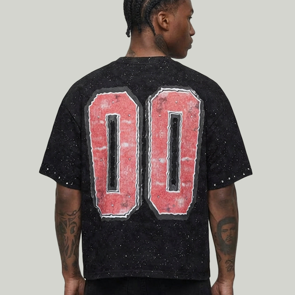 BKYS Double Zero Black Cropped Shirt - Urban Streetwear T1503