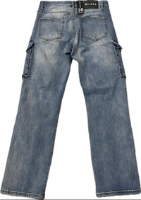 Waimea Relaxed Fit Blue Wash Cargo Men’s Jeans