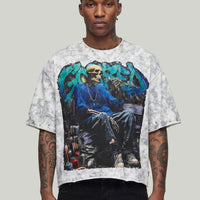 BKYS Gassed Up White Cropped Shirt - Clean Streetwear T1533