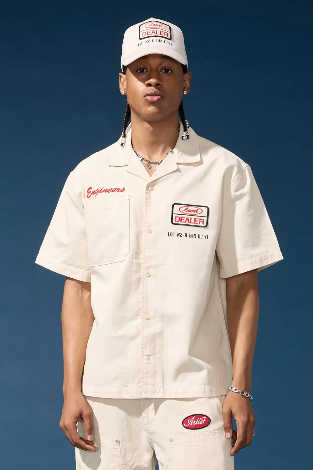 The Re-Up Mechanic Shirt BLACK , Bone 2058