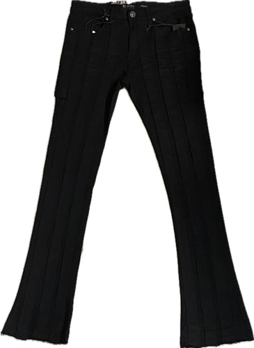 MEN’S WAIMEA STACKED FIT JET BLACK JEANS