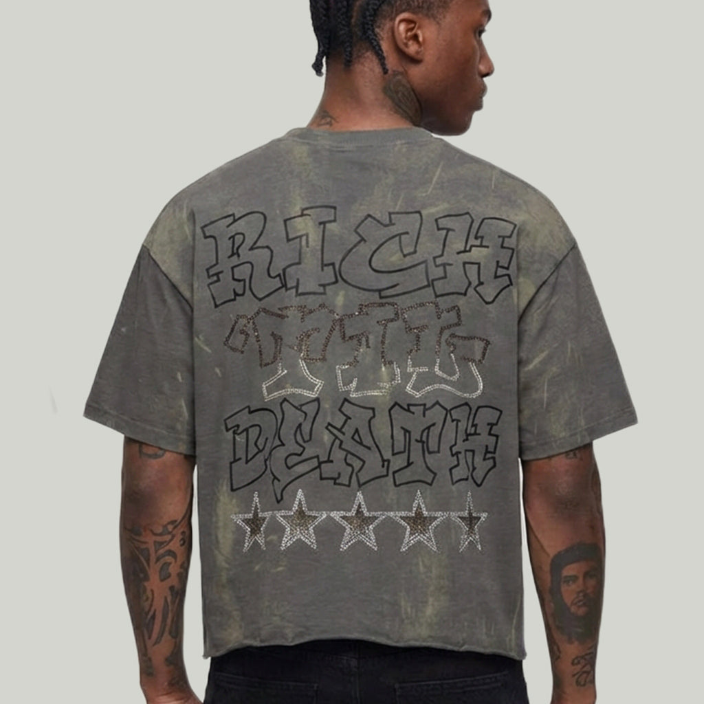 BKYS CROPPED SHIRT T1434 GREY