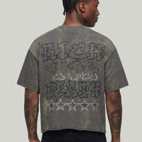 BKYS CROPPED SHIRT T1434 GREY