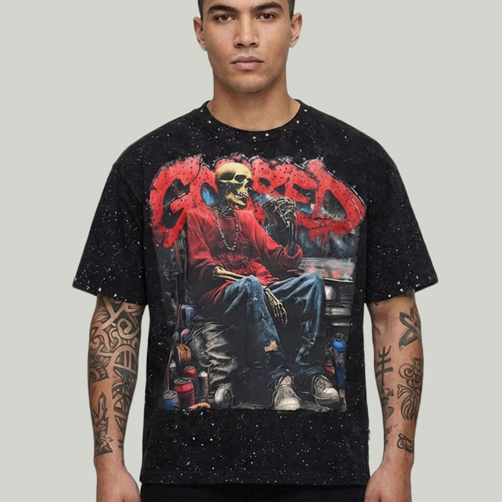 BKYS Gassed Up Black Cropped Shirt - Bold Streetwear T1533