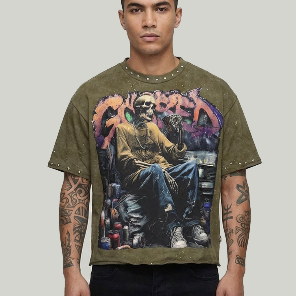 BKYS Gassed Up Peppermint Cropped Shirt - Fresh Streetwear T1533