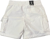 Rebel Minds White Cargo Shorts