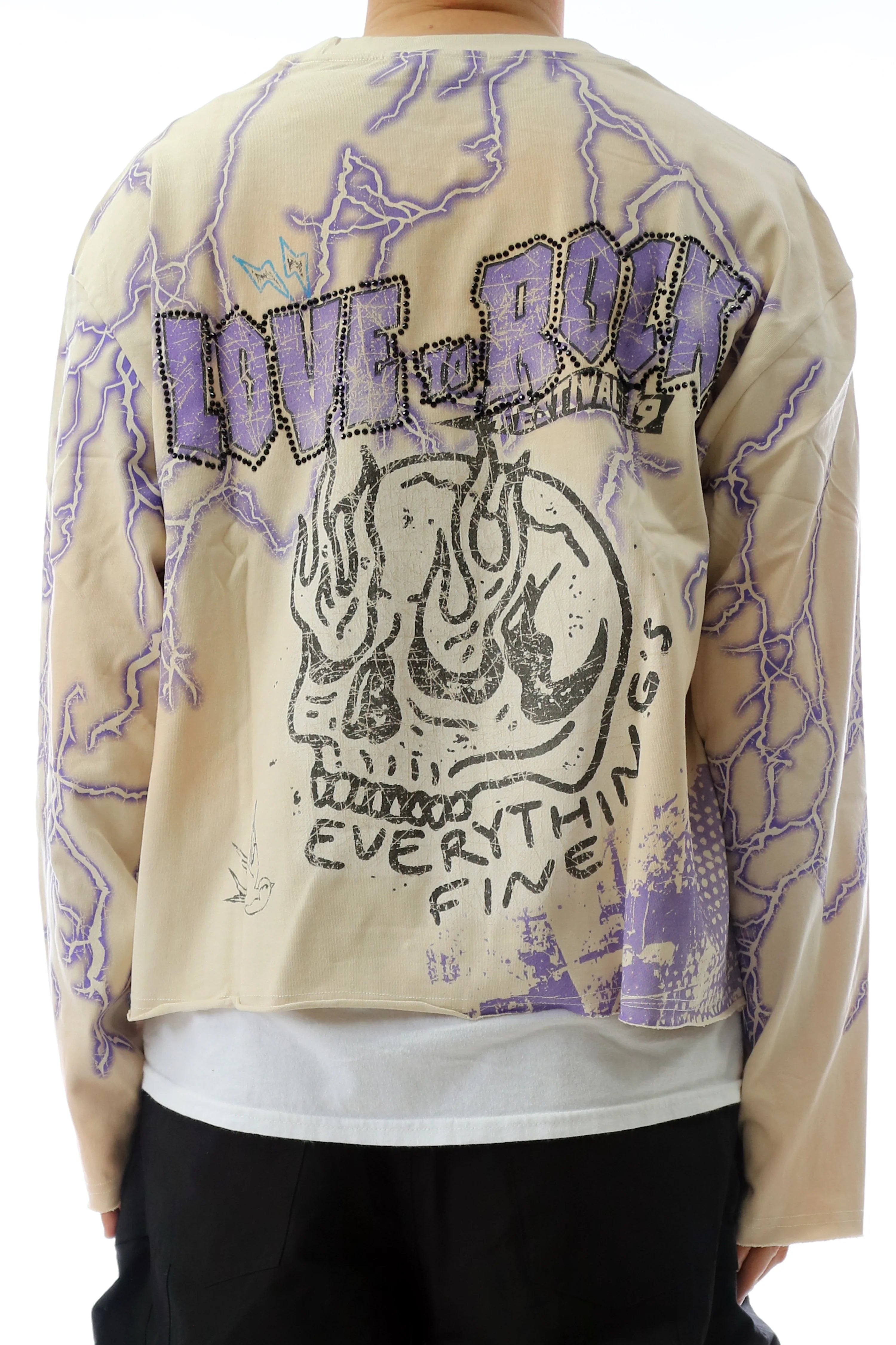 STULLER S/N Jersey Long Sleeve Crop Top Tee