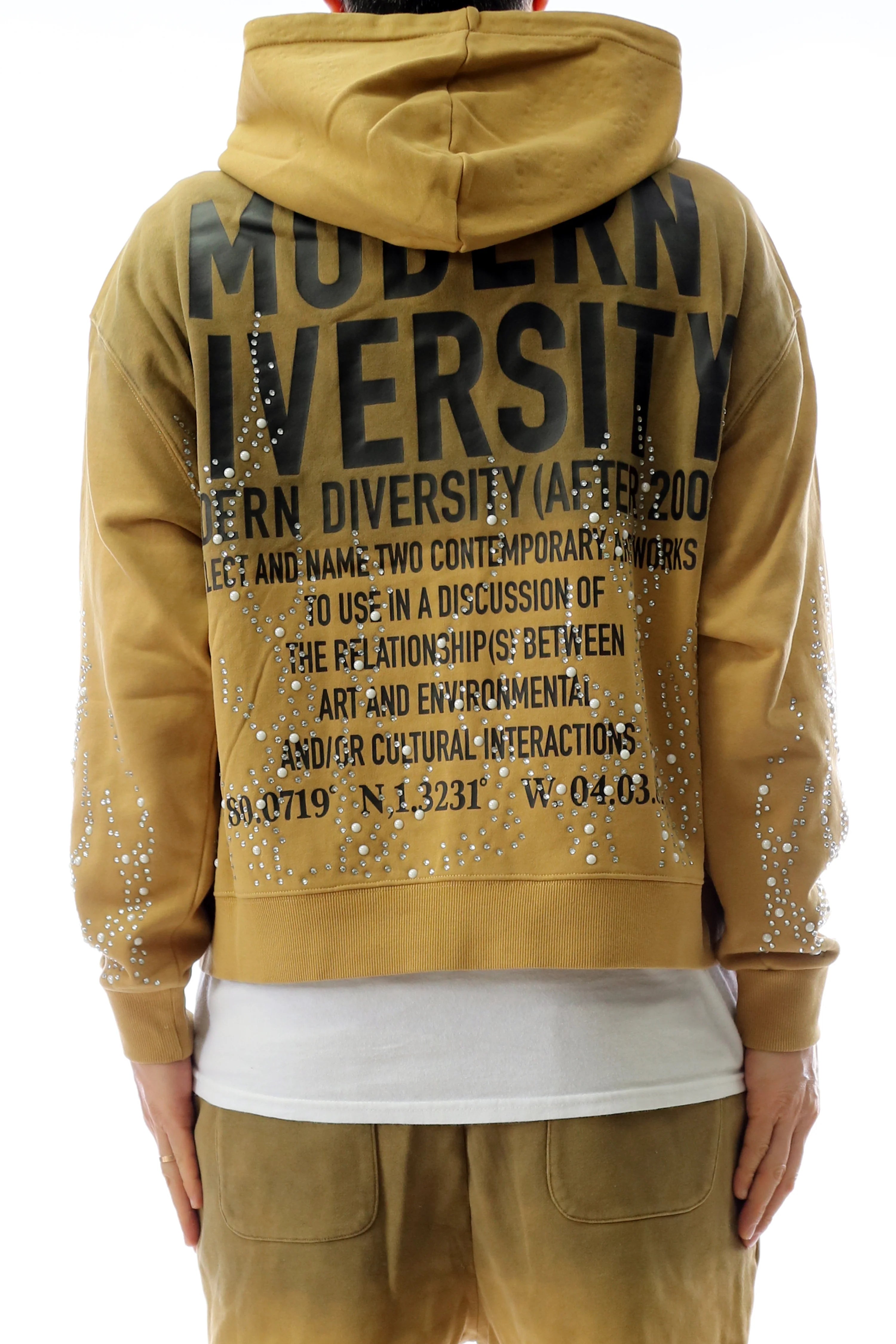 HUSK French Terry Long Sleeve Crop Top Full Zip Hoodie