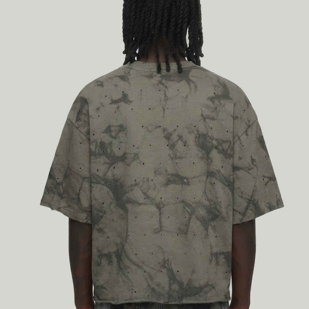 Escape Cropped T-Shirt Washed Grey T1410